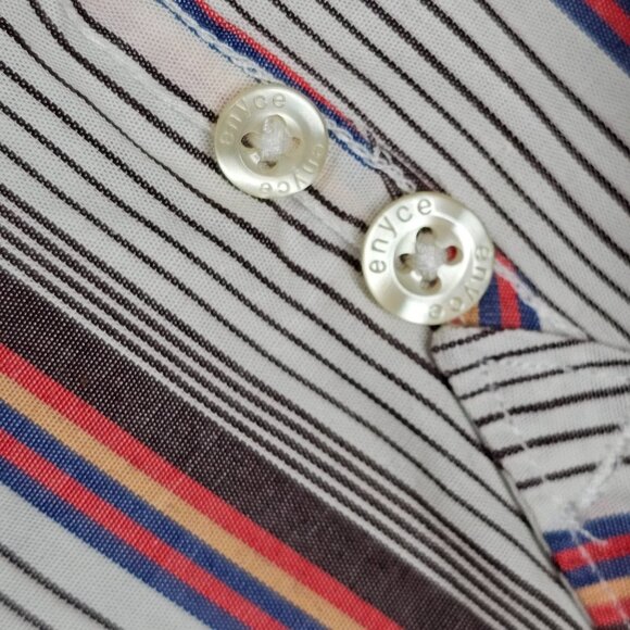 Y2K Men's Striped Button Down Shirt by Enyce Clothing Co. NWT Size XL - Picture 7 of 11